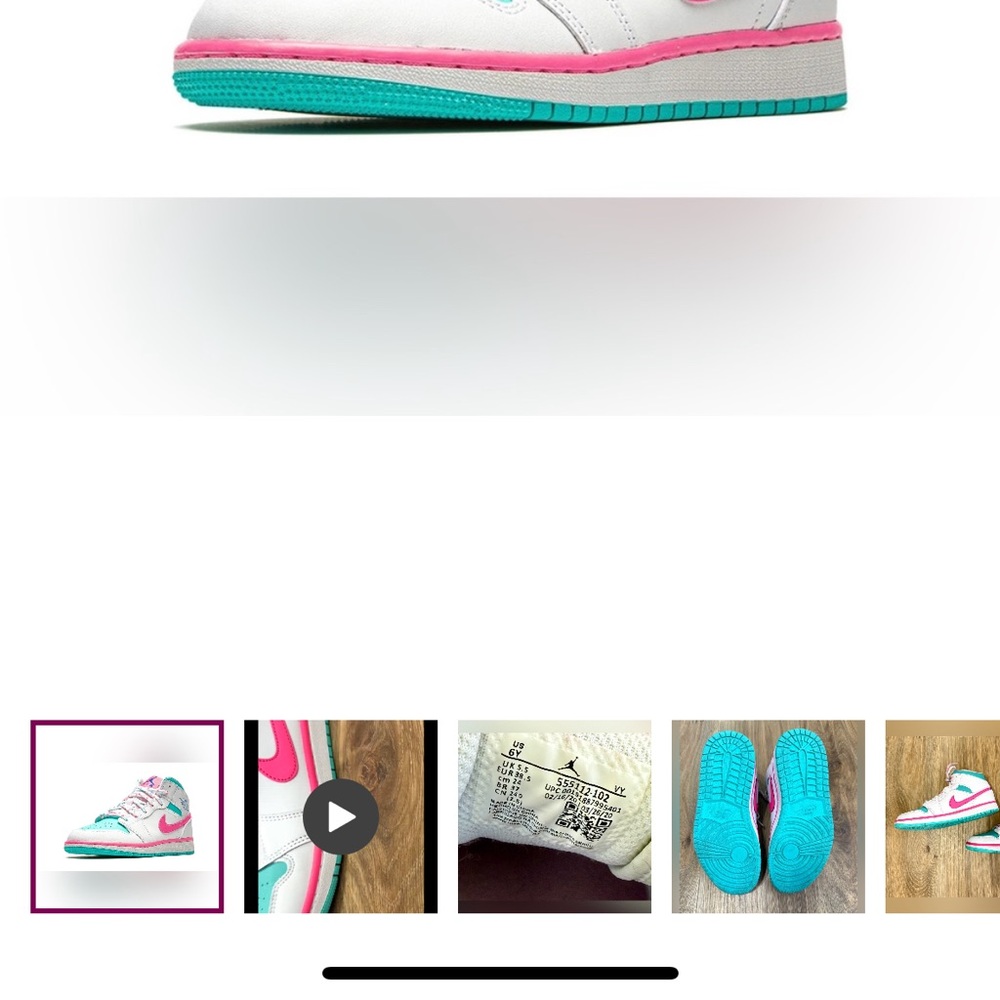 Air Jordan 1 Mid GS "Digital Pink" Size 6Y LNC